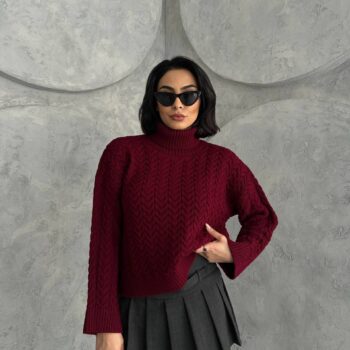 Πλεκτό πουλόβερ ζιβάγκο