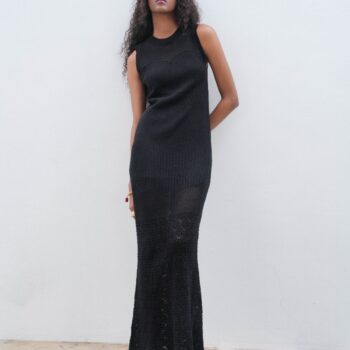 Πλεκτό φόρεμα see through