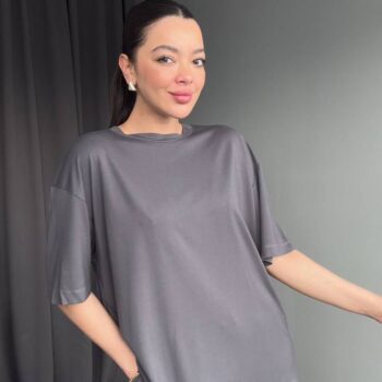 Σετ oversized Τ-shirt και παντελόνι