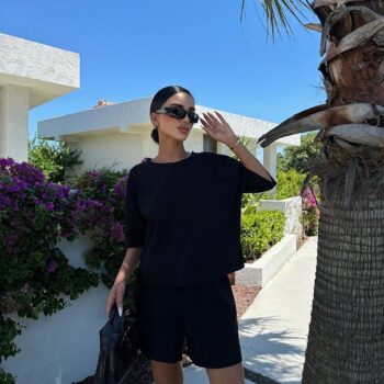 Λινό σετ μαύρο