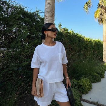 Λινό σετ λευκό