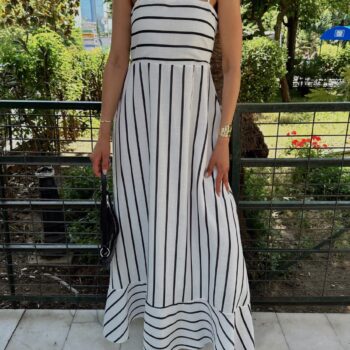 Καλοκαιρινό φόρεμα ριγέ